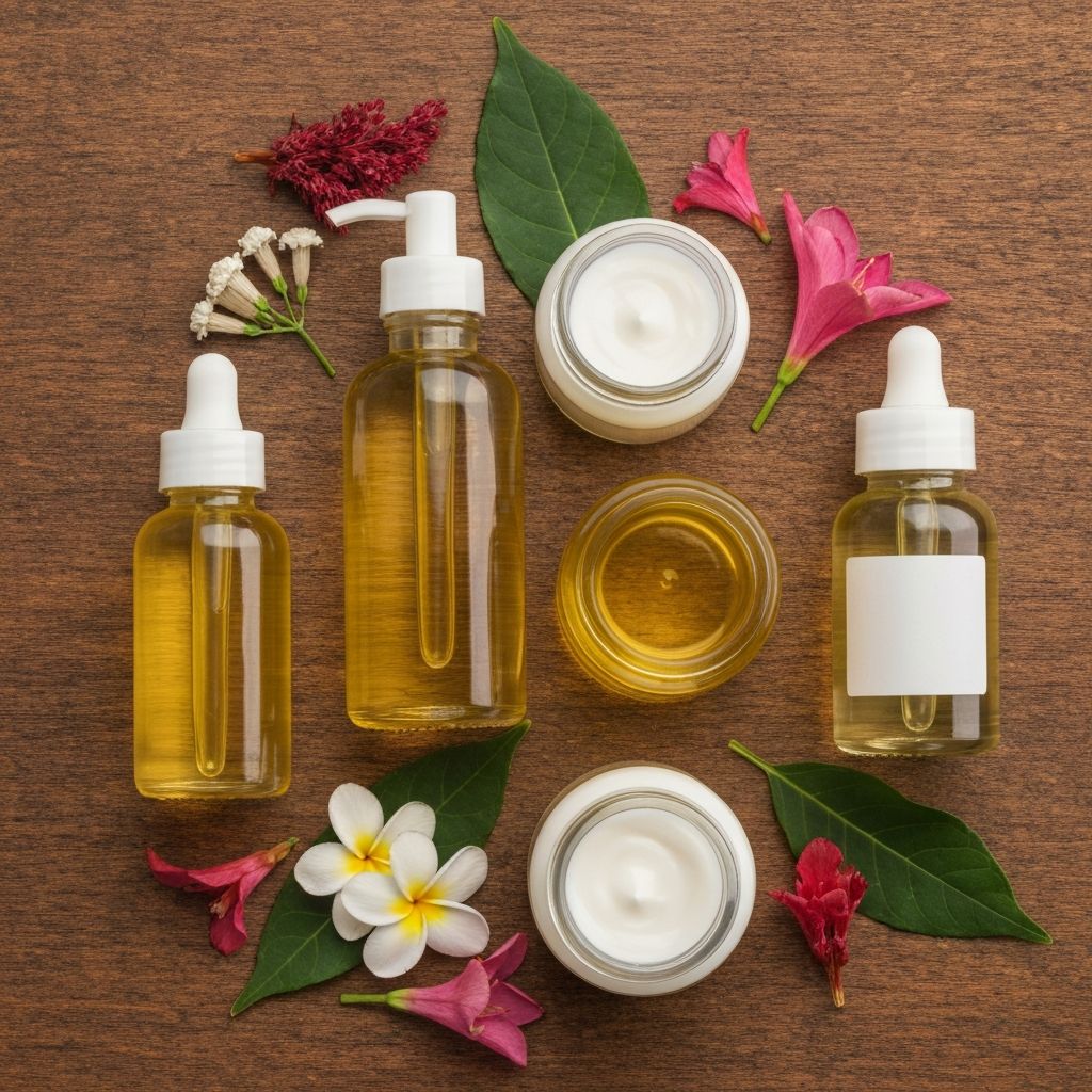 Produk perawatan alami dengan bahan-bahan alami